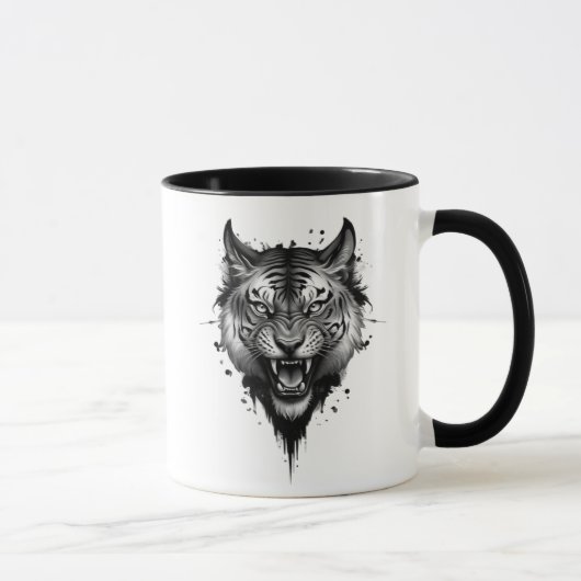 Tigerkopf. Tasse (Rechts)