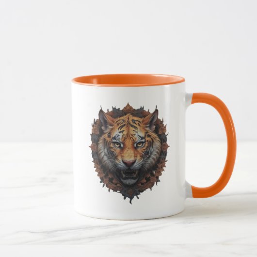 Tigerkopf. Tasse (Rechts)