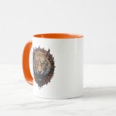 Tigerkopf. Tasse (Vorderseite Links)
