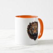 Tigerkopf. Tasse (VorderseiteRechts)