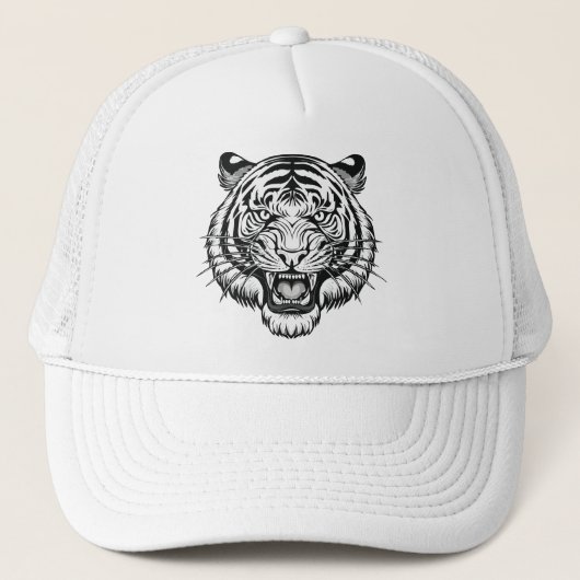 Tigerkopf Truckerkappe (Vorderseite)