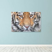 Tigerkopfgesicht Leinwanddruck (Insitu (Holzboden))