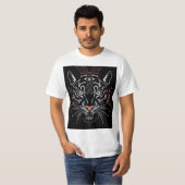 Tigerkopfillustrierung T-Shirt (Vorne ganz)