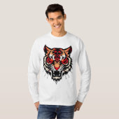 Tigerkopfillustrierung T-Shirt (Vorne ganz)