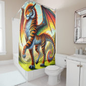 Tigerkreatur Duschvorhang (Beispiel)