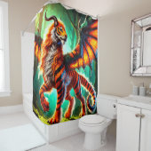 Tigerkreatur Duschvorhang (Beispiel)