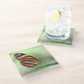 Tigerlangung Glasuntersetzer (Schrägansicht)