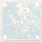 Tigerlilie Glasuntersetzer (Rückseite)