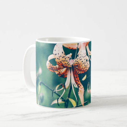 Tigerlilie Kaffeetasse (Vorderseite Links)
