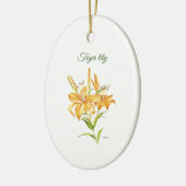 Tigerlilie mit Blume und Keramik Ornament (Links)