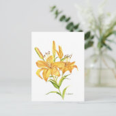Tigerlilie Postkarte (Stehend Vorderseite)