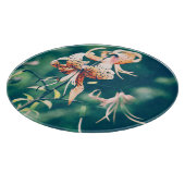 Tigerlilie Schneidebrett (Ecke)