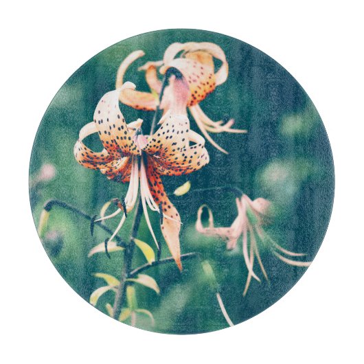 Tigerlilie Schneidebrett (Vorderseite)