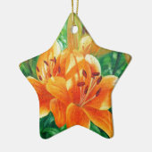 Tigerlilien Keramik Ornament (Links)