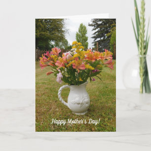 Tigerlilien-Muttertags-Vase-Karte Karte