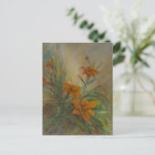 Tigerlilien Postkarte (Stehend Vorderseite)