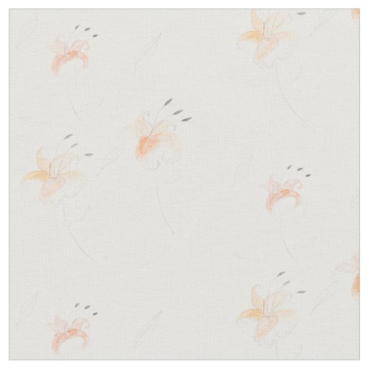 Tigerlilien Stoff (Nahaufnahme)