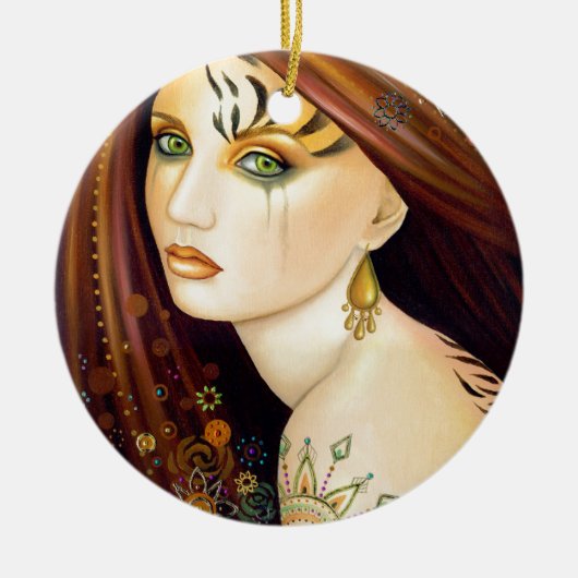 Tigerlily Keramikornament (Vorne)