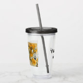 Tigermalerei Acryltrinkbecher (Links)