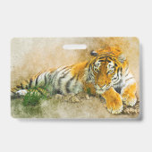 Tigermalerei Ausweis (Rückseite)