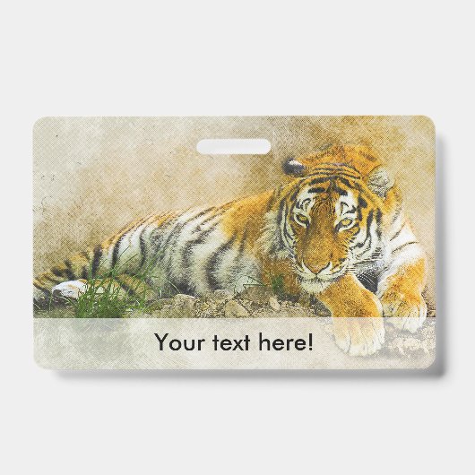 Tigermalerei Ausweis (Vorderseite)