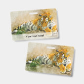 Tigermalerei Ausweis (Vorder- & Rückseite)
