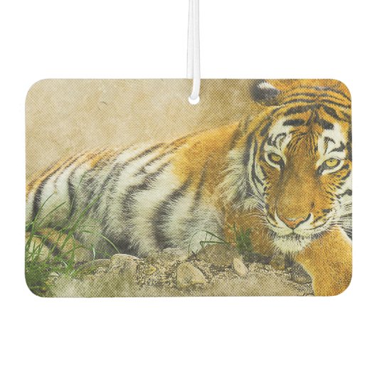 Tigermalerei Autolufterfrischer (Vorderseite)