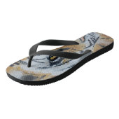 Tigermalerei Badesandalen (Schrägansicht)