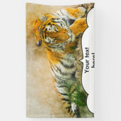 Tigermalerei Banner (Vertikal)