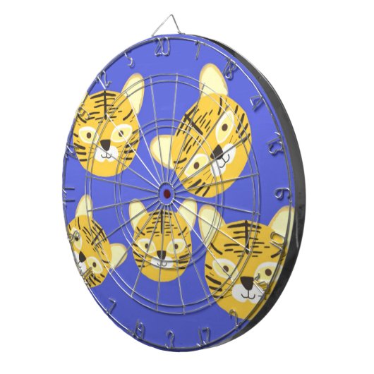 Tigermalerei Dartscheibe (Vorderseite rechts)