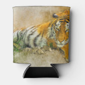 Tigermalerei Dosenkühler (Vorderseite)