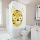 Tigermalerei Duschvorhang (Beispiel)