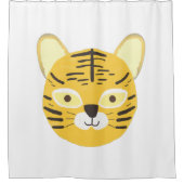 Tigermalerei Duschvorhang (Vorderseite)