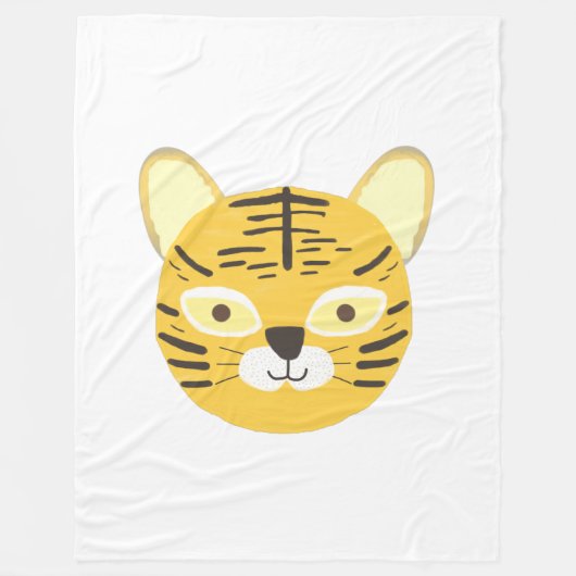 Tigermalerei Fleecedecke (Vorderseite)