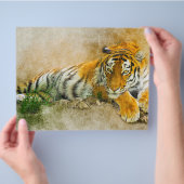 Tigermalerei Flyer (Hand)