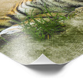 Tigermalerei Fotodruck (Ecke)