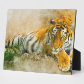 Tigermalerei Fotoplatte (Seite)