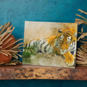 Tigermalerei Fotoplatte (Seite)