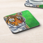 Tigermalerei Getränkeuntersetzer (Linke Seite)