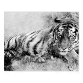 Tigermalerei Gummistempel (Prägung)