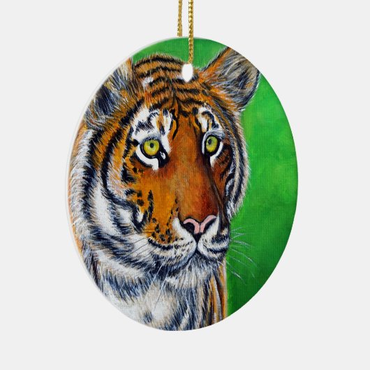 Tigermalerei Keramik Ornament (Rechts)