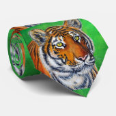 Tigermalerei Krawatte (Gerollt)