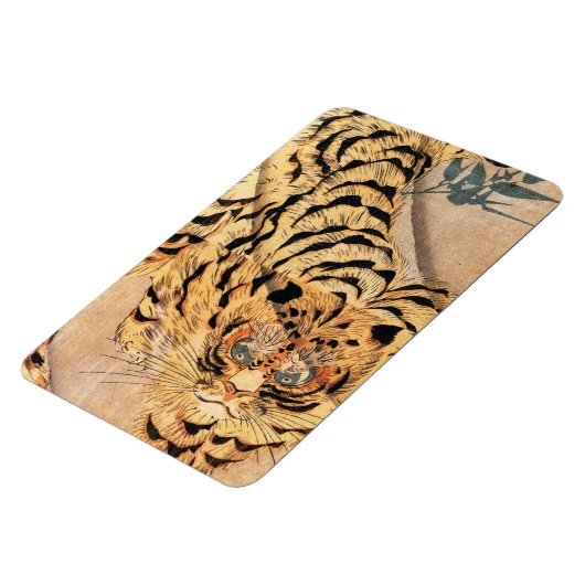 Tigermalerei Magnet (Linke Seite)