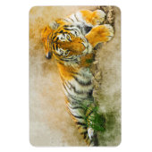 Tigermalerei Magnet (Vertikal)