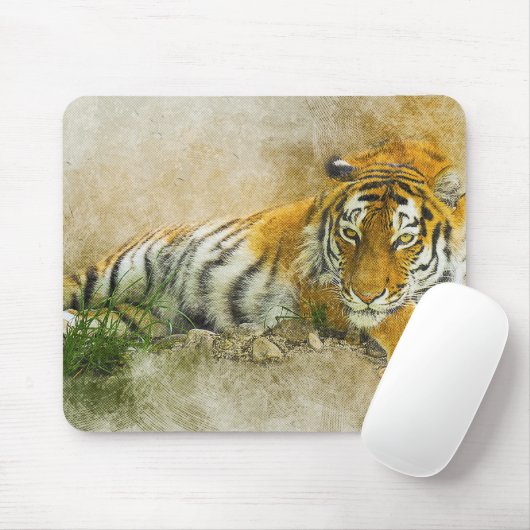 Tigermalerei Mousepad (Mit Mouse)