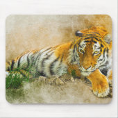 Tigermalerei Mousepad (Vorne)