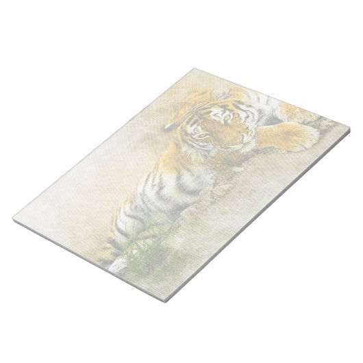 Tigermalerei Notizblock (angewinkelt)