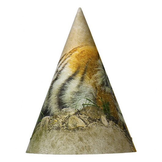 Tigermalerei Partyhütchen (Vorderseite)