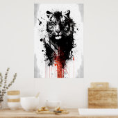 Tigermalerei Poster (Küche)