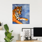 Tigermalerei Poster (gepropft) (Heimbüro)